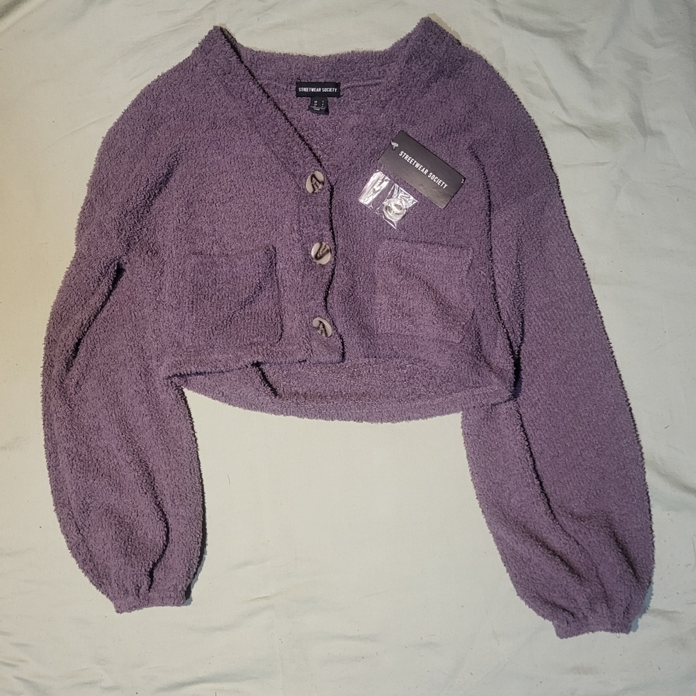 Purple Cardigan